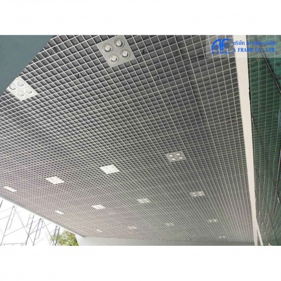 ฝ้าตะแกรงอลูมิเนียม (CELL CEILING) - ผู้จำหน่าย แผ่นอลูมิเนียมคอมโพสิต และ อลูมิเนียมประดับอาคาร เอ เฟรม - cell ceiling  ฝ้าตะแกรงอลูมิเนียม  ฝ้าเพดานภายในอาคาร  ฝ้าเพดาน  อลูมิเนียม  ฝ้าอลูมิเนียม  aluminium  ฝ้าเพดานภายนอกอาคาร 