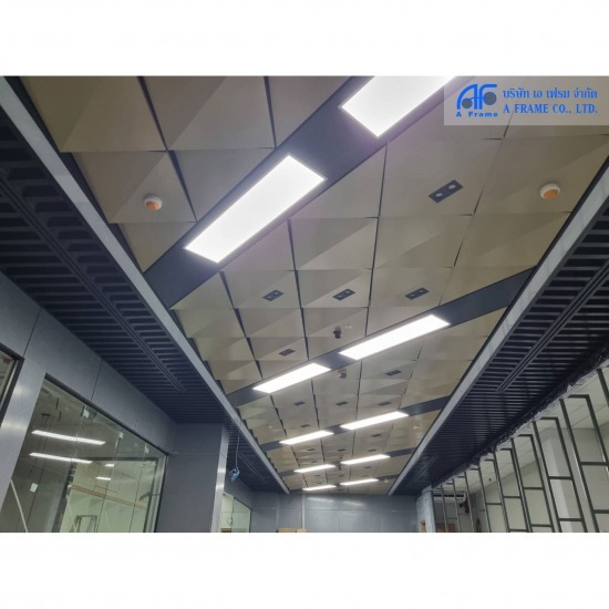 ฝ้าเพดานรูปทรงลูกคลื่น (WAVE CEILING) - บริษัท เอ เฟรม จำกัด - WAVE CEILING  ฝ้าเพดานรูปทรงลูกคลื่น  ฝ้าเพดานลูกคลื่น  ฝ้าเพดานทรงลูกคลื่น  ฝ้าเพดานอลูมิเนียม  ฝ้าเพดาน  ฝ้าเพดาน3D 